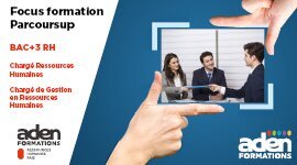 Focus formation Parcoursup : BAC+3 en Ressources Humaines